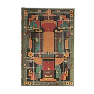 Paperblanks Agende 18 Mesi 2025, La Tana del Leone, Mini, Orizzontale, Chiusura con Fascia Elastica
