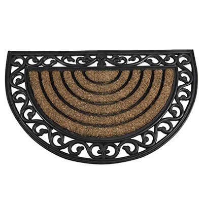 Siena Garden 548191 Impalla - Capacho semicircular de borracha (45 x 75 cm)