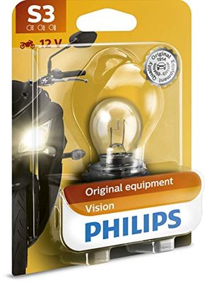 Philips Vision Moto S3, Ampoule De Phare De Moto, Blister De 1