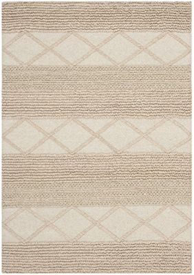 Safavieh Woonkamertapijt, NAT217, handgetuft wol Transctioneel. 160 x 230 cm beige