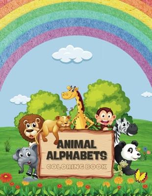 Animal Alphabet Coloring Book for Children