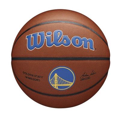 Wilson Team Alliance Golden State Warriors Ball WTB3100XBGOL, Womens,Mens basketballs, brown, 7 EU