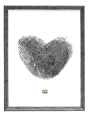Deknudt Cadre Photo en Gris avec Filet argenté Taille Image 18,0 x24,0 cm;