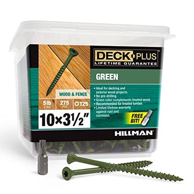 Hillman Fasteners 48408 2,3 kilogram 10 x 3.5 Green Deckscrew