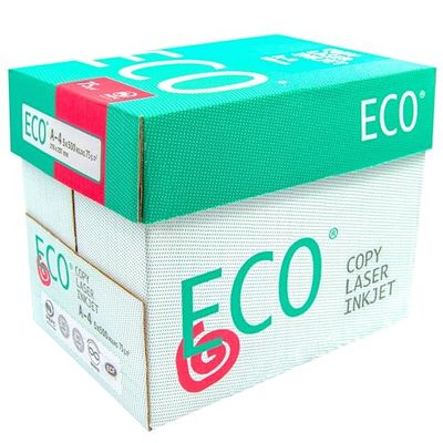 Campus - Carta multiuso ECO A4, fogli da 75 g per stampanti a getto d'inchiostro, laser e fotocopiatrici, ideale per ufficio, casa e scuola (75 g, 2500 fogli)
