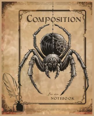 Composition Notebook Vintage Spider: College Ruled Paper for Home School College or Work. .for Students & Teachers