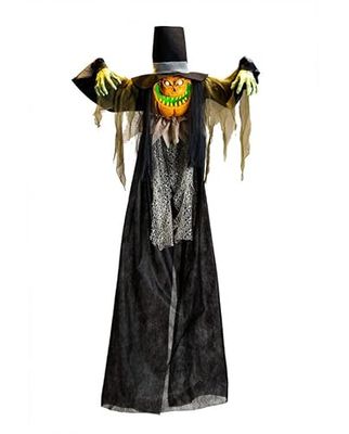 Hanging Pumpkin Monster W/ha e luci, circa 180 cm tall, con etichetta (batterie incluse).