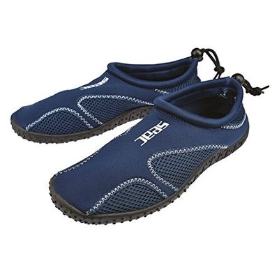 SEAC Unisex Sand Rock Beach and Sea Shoes, White Blue, 9.5 UK