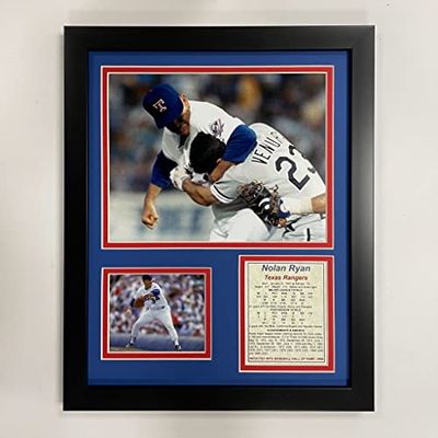 Legends Never Die Nolan Ryan Fight inramat fotokollage, 11 x 14 tum