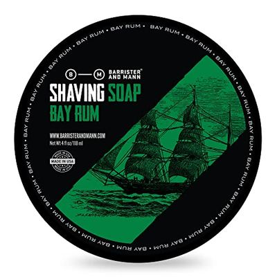 Barrister and Mann sapone da barba Bay Rum 118ml