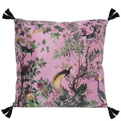 Alexandra House Living Coussin Rose Textile 45 x 45 cm