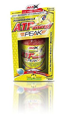 Amix - ATP Energy - Suplemento Alimenticio - Revitalizante con ATP - Mejora la Recuperación Muscular - Rápida Obtención de Energía - Retrasa la aparición del cansancio - 90 Comprimidos