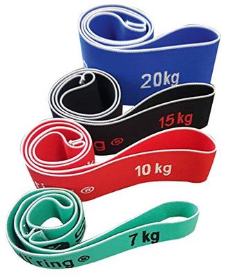 Sveltus Elasti'ring - Set di 4 elastici unisex per adulti, colore: Mutlicolore