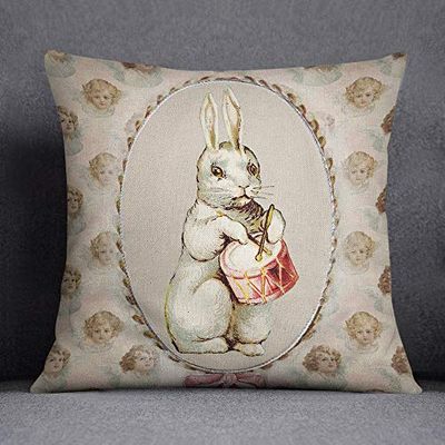Bonamaison Funda de cojín, Cotton, Multicolor, 45X45