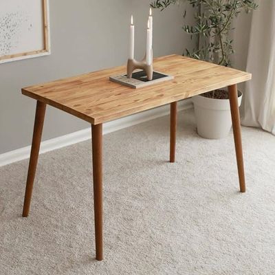 Dmora - Bureau Euphro, Pupitre Polyvalent, Table de Bureau pour PC, Plan de Travail, 110x60h73 cm, Chêne