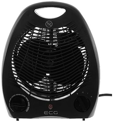 ECG TV 3030 Heat R Black, Hot Air ventilator, 1000/2000 W
