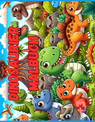 Dinosaurier Malbuch: Malbuch