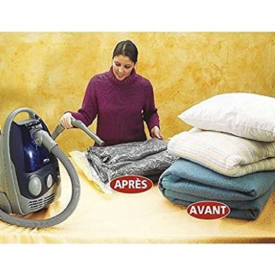 MSV 210 opbergtas – vacuüm 55 x 85 cm, polyester, transparant, 55 x 85 x 5 cm