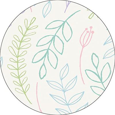 Bonateks, Round Digital Printed Mouse Pad, Non-Slip Base, for Office and Home, Diameter:22cm