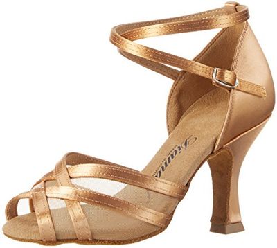 Diamant Dansschoenen voor dames 035-108-087 Standaard & Latin, Beige brons, 41 1/3 EU