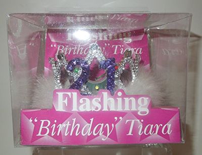 Alandra Birthdays- Lampeggiante Compleanno No.18 Tiara, 18, taglia unica, FBT18