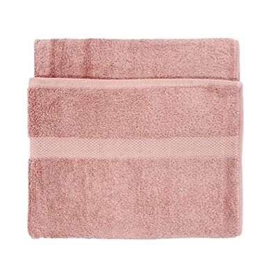 The Linen Yard Loft 6 Piece Hand Towel/Bath Sheet Bale, Cotton, Blush