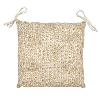 HOME DECO FACTORY, TX0302, Cuscino per Sedia Reversibile 40x40 cm, Comfort ottimale, Design Flessibile, Facile Manutenzione, Ideale per Uso Interno ed Esterno, Colore Marrone, Tessile: Poliestere