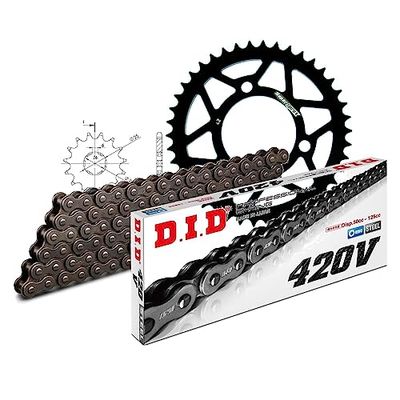 Kettingset DID staal 420V / 124 clipslot voor Honda MTX 50 cc bj. 1986