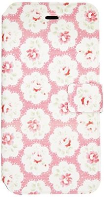 LD Case A000811 beschermhoes voor iPhone 6, bloemenmotief, roze