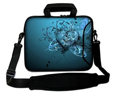 Ektor Ltd Duragadget - Funda blanda de neopreno con asa y correa para el hombro para portátil de 15", 15,2", 15,4" y 15,6"