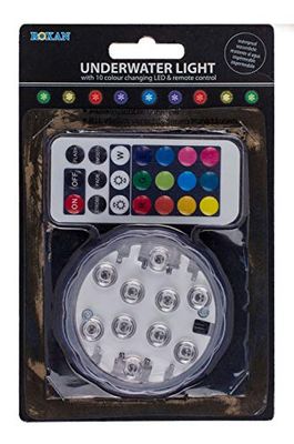 Out of the Blue 260110 - LED onderwater licht met kleurverandering, diameter van de lamp ca. 7 cm, met afstandsbediening