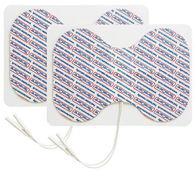 2 x herbruikbare vlinderelektroden voor elektrotherapieapparaten.