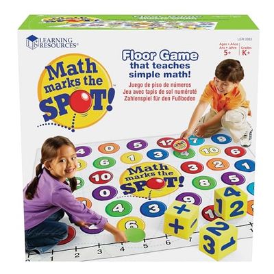 Jogo de atividades de matemática Math Marks The Spot de Learning Resources.