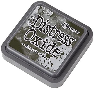 Ranger Tim Holtz Distress Oxide Ink Pad Forest Moss tinta, material sintético, verde, 7,5 x 7,5 x 1,9 cm