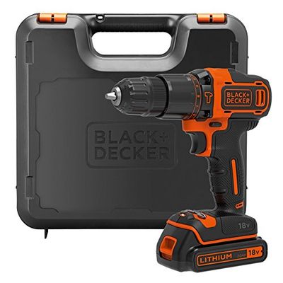 Black & Decker BDCHD18K-GB 18 V Trapano a percussione, BDCHD18K