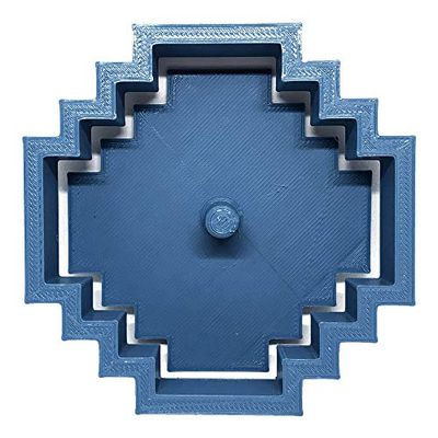 Cuticuter Pixel 85 Poussoir de Hamburger, Bleu, 8 x 7 x 1.5 cm