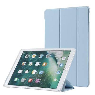 Funda para iPad 10.2 para iPad de 9ª generación 2021, iPad de 8ª generación 2020, iPad de 7ª generación 2019, Funda Protectora Delgada Transparente de TPU Suave con Soporte para iPad de 10.2 Pulgadas