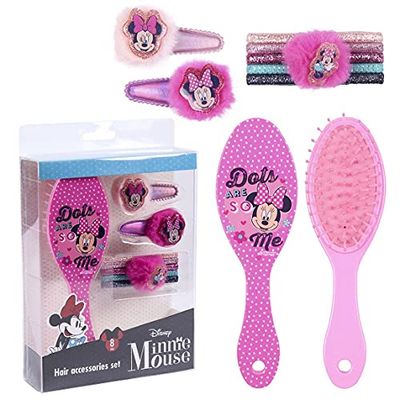 CERDÁ LIFE'S LITTLE MOMENTS - Accessories Pelo Niña De 8 Piezas De Minnie Mouse - Licencia Oficial Disney, Multicoloured