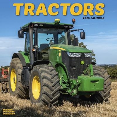 Tractors 2025 Square Wall Calendar | Farm, Transport Calendar ENGLISH EDITION