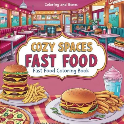 Easy Sweet and Fast-Food for Kids Coloring Book: Stress-Free Fun! Easy-to-Color: Easy Sweet Fast-Food Coloring Book Sweet and Colorful: Great for kids