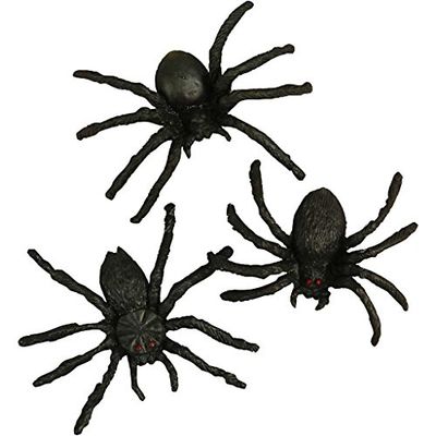 Arañas, tamaño 4 cm, 60 asstd