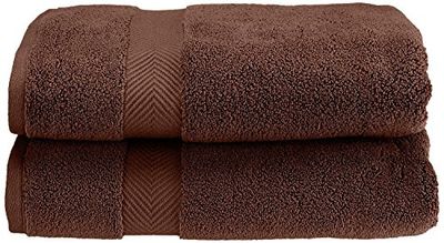 Superior Zero Parent Collection Lot de 6 Serviettes 100% Coton zéro Twist, Super Douces et absorbantes, Expresso, Espresso, Bath Towel Set