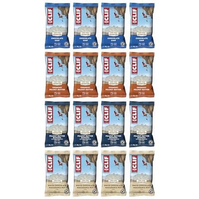 CLIF Bar ENERGY BAR Mixed Flavour Variety-Pack x 16 bars | Nutritional Bar | Source of Plant Based Protein |16 bars x 68g