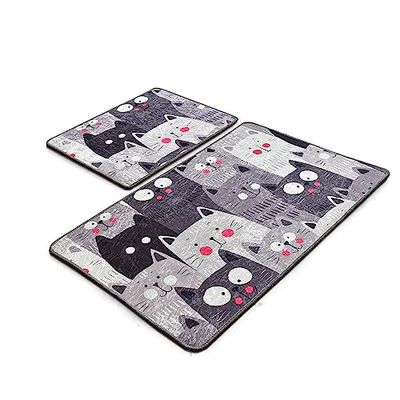 Set di tappetini da bagno (2 pezzi) gatti arrossire