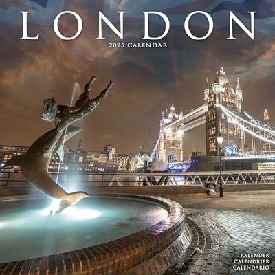 London 2025 Square Wall Calendar | Travel Calendar ENGLISH EDITION