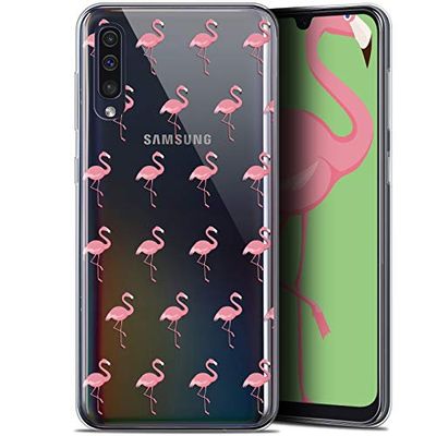 Caseink fodral för Samsung Galaxy A50 (6.4) [gel HD-mönster kollektion mönster design flamingos - mjuk - ultratunn]