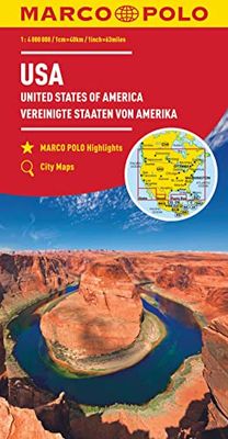 USA Marco Polo Map: Wegenkaart 1:4 000 000 (Marco Polo Maps): Wegenkaart Schaal 1 : 4.000.000