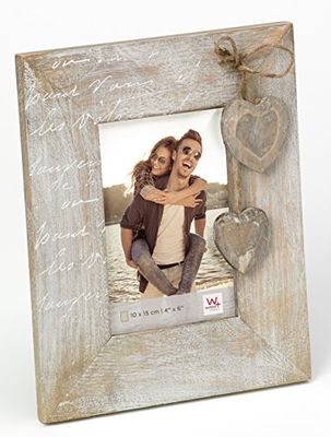 walther design Moldura de fotos castanha 10 x 15 cm moldura de retrato Le Coeur QH015P
