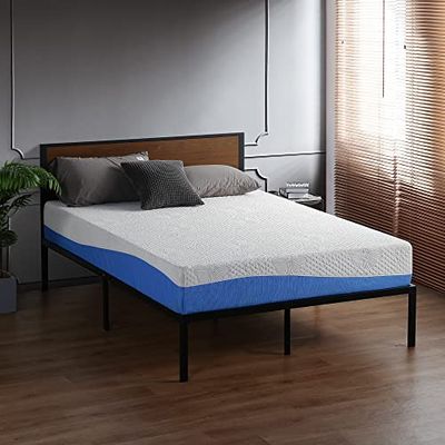 Olee Sleep Aquarius Matratze, 25 cm, I-Gel-durchzogene Schicht, Oberseite aus Memory-Schaumstoff, Full Size, 140 x 200 cm, blau