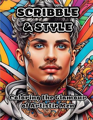 Scribble & Style: Coloring the Glamour of Artistic Men
